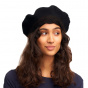 Black Wool Pina Beret - Heritage by Laulhère