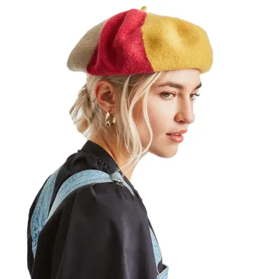 Audrey IV Yellow Wool Beret - Brixton Reference: 10062 | Traclet Hat Shop