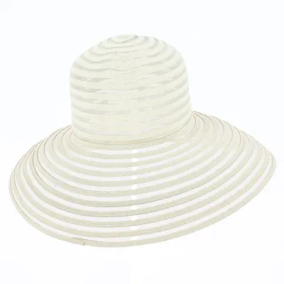Transparent Beige Wide-Brimmed Hat - Traclet  Reference: 1231 | Traclet Hat Shop