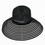 Black Transparent Wide-Brimmed Hat - Traclet