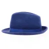 Chapeau Trilby Laine Bleu roi - Traclet Reference : 5426 | Chapellerie Traclet
