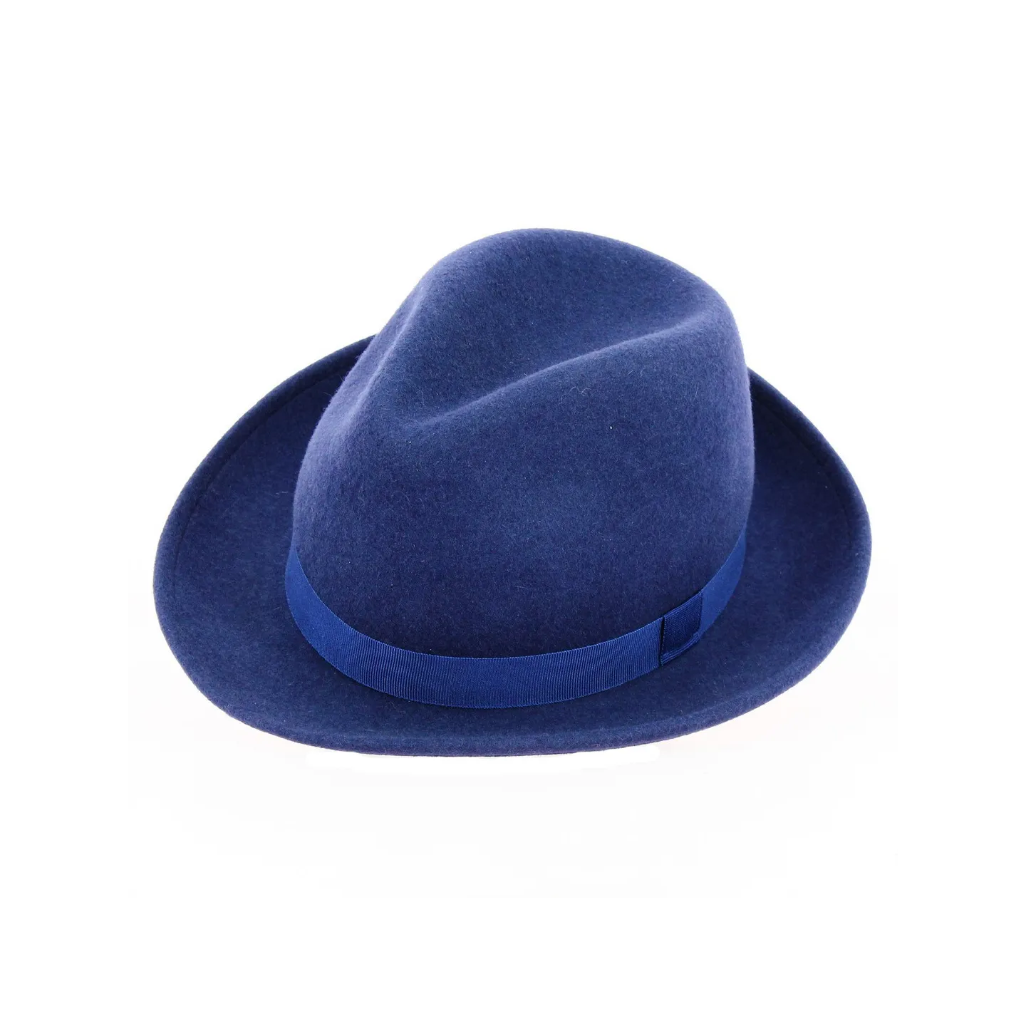 Chapeau Trilby Laine Bleu roi - Traclet