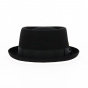 Black Gareth Wool Porkpie - Mayser