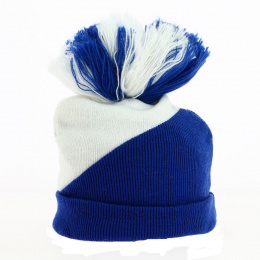 Ludvic cap with blue pompom - Traclet
