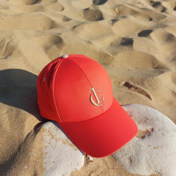 Orange recycled polyester baseball cap - Le chapoté