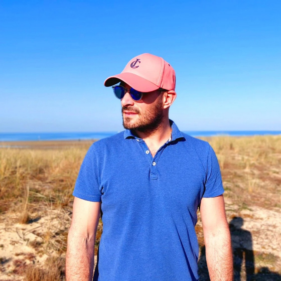 Recycled Polyester Baseball Cap Coral - Le chapoté