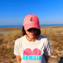 Casquette Baseball Polyester recyclé Corail - Le chapoté