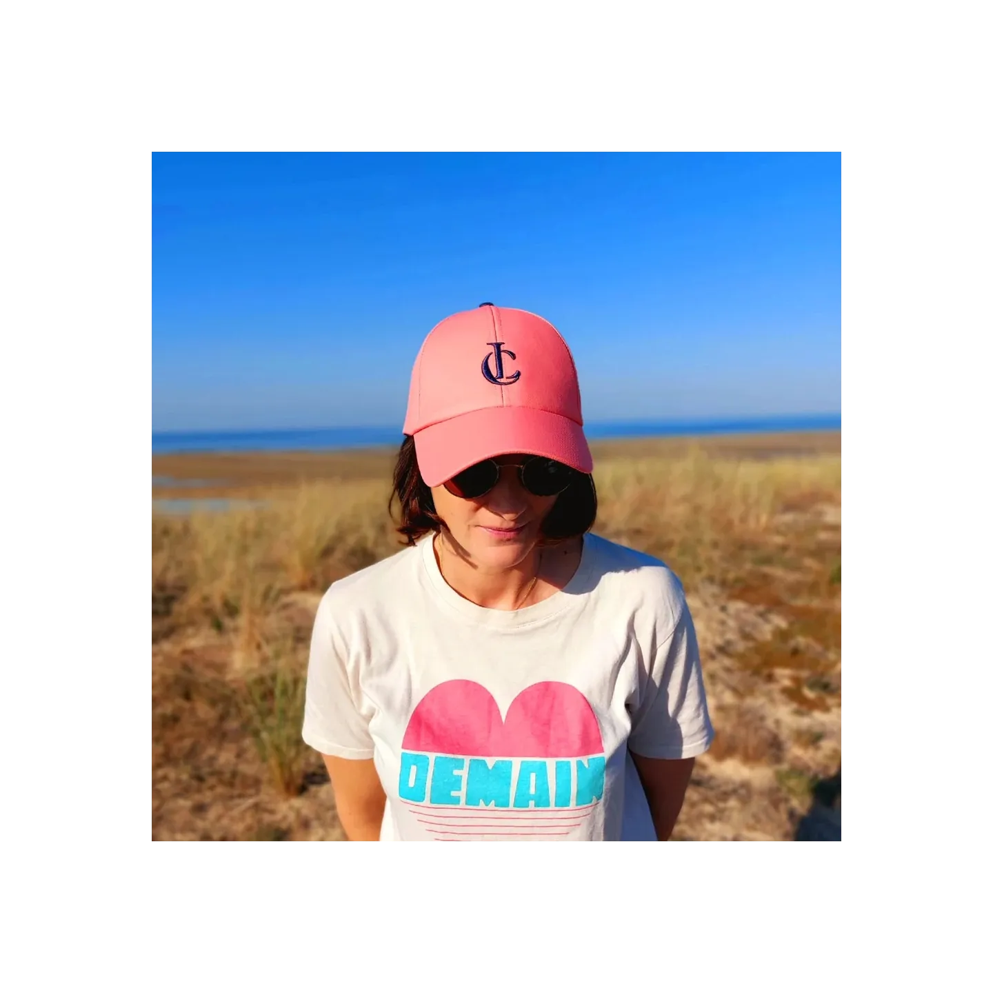 Casquette Baseball Polyester recyclé Corail - Le chapoté