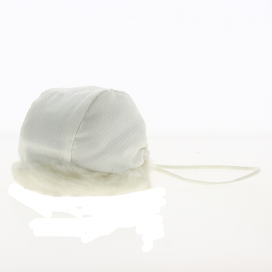 White Christening Bonnet for Children - Traclet