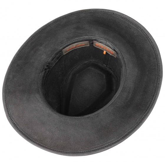 Black Leather Annville Hat - Stetson