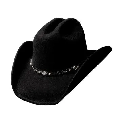 Chapeau Wagoneer Feutre Laine Noir - bullhide Reference : 18183 | Chapellerie Traclet