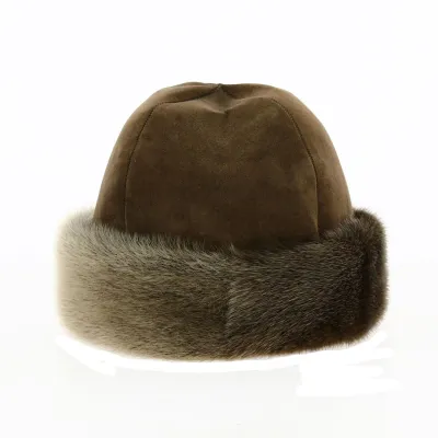 Toque / Chapka Cossak Mouton & Fourrure Marron - Traclet Référence : 18192