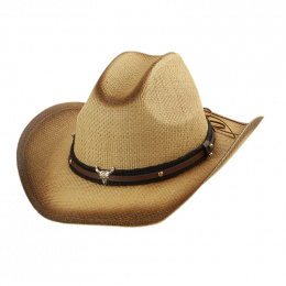 Chapeau Cowboy Paille Papier - Traclet