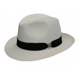Franko UPF50+ White Paper Straw Traveller Hat - Traclet