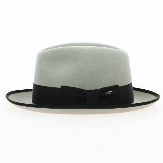 Grey Fur Felt Oxford Fedora Hat - Guerra
