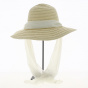 Wide Brim Manly Paper Straw with White Ribbon - Traclet