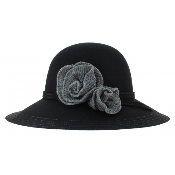 Unformed Wool Felt Wide Brim Hat - Traclet