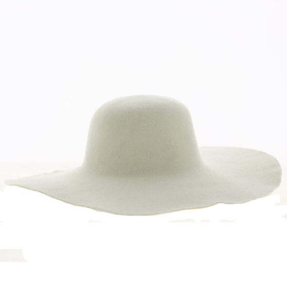 Unformed Wool Felt Wide Brim Hat - Traclet