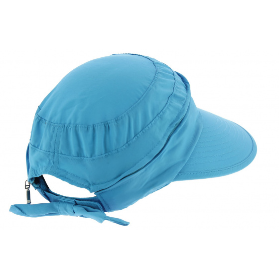 UV Protection & Waterproof Visor Cap Butterfly Turquoise - Aussie Apparel
