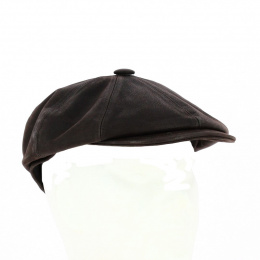 Brown Wayne Leather Cap - Traclet