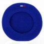 Béret Bleu Vif avec pin's XV de France Rugby - Laulhère