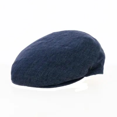 Casquette Plate Lin Bleu - City Sport Reference : 18236 | Chapellerie Traclet