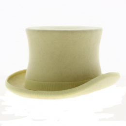 Pale Yellow Felt Top Hat - Traclet