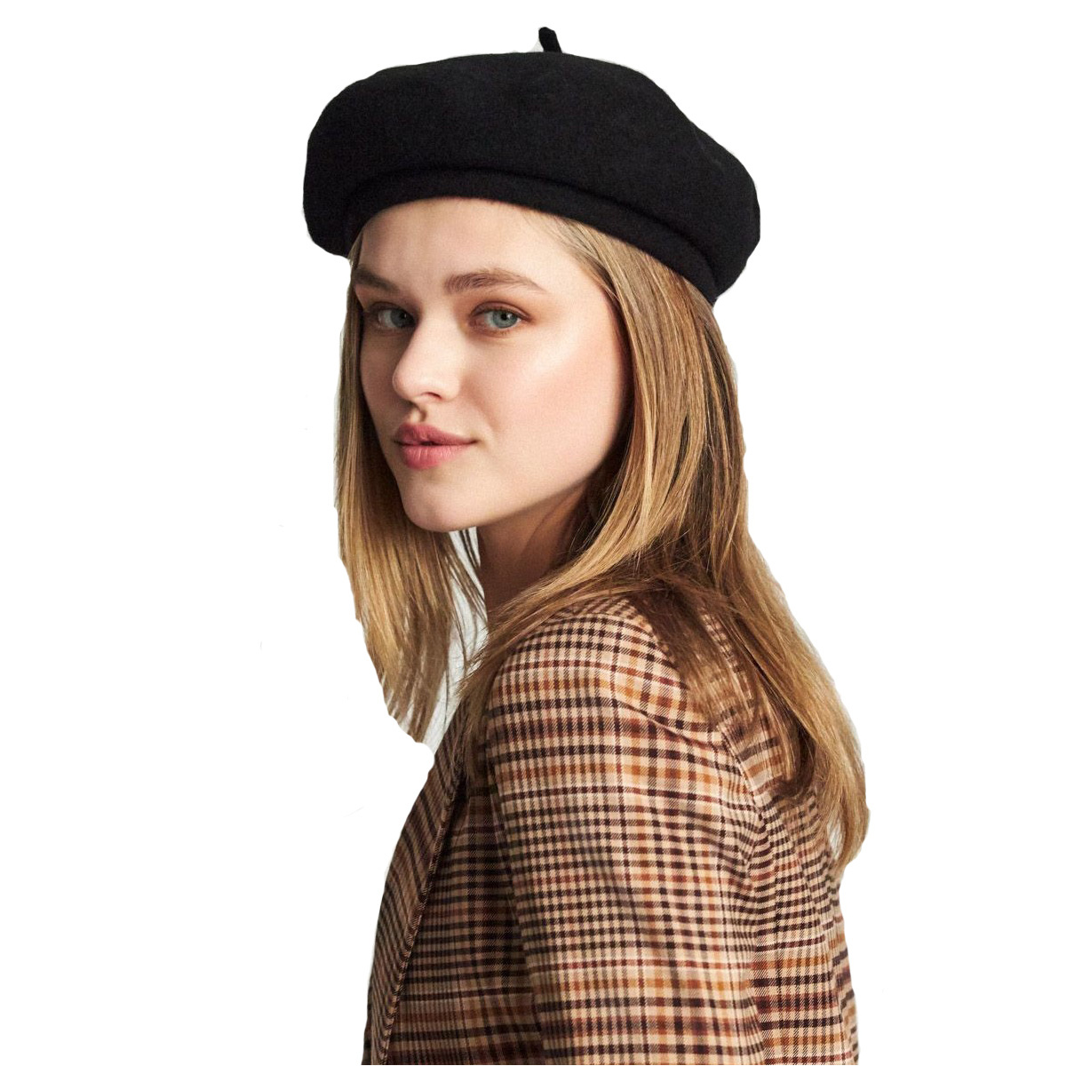 Audrey Wool beret black Brixton Reference 7628 Chapellerie Traclet