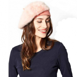 Parisienne Angora Coral Beret - Heritage by Laulhère