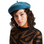 Audrey Wool Beret Atlantic Blue - Brixton