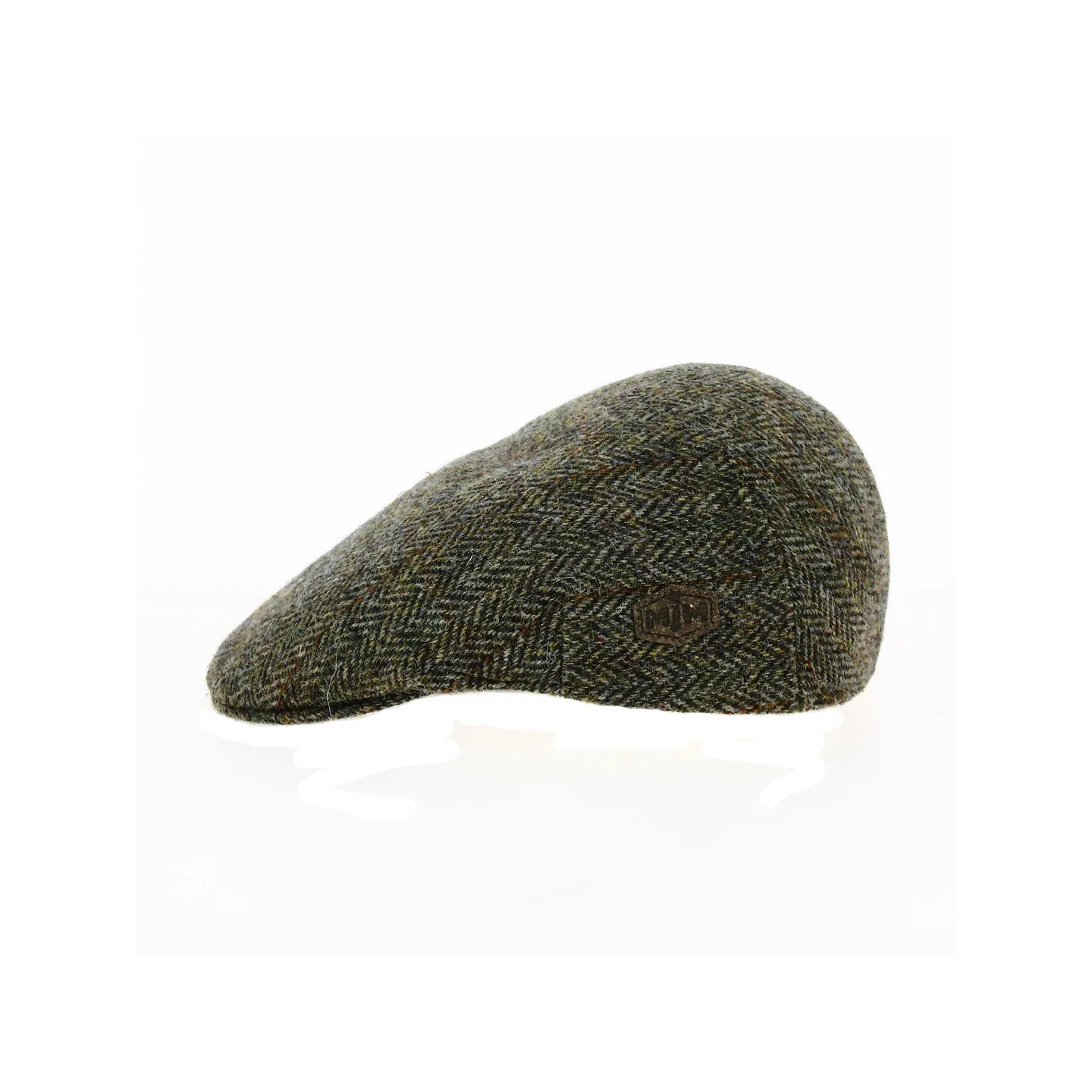 Casquette Plate Harris Tweed Kaki- Traclet Reference : 8634 | Chapellerie Traclet