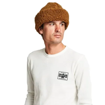 Ginsberg Brown Cuff Beanie - Brixton Reference: 8495 | Chapellerie Traclet