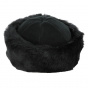 Black Polar Marmot Beanie & Black Faux Fur - Traclet