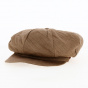Linen newsboy cap