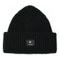 Black Merino Wool Alpine Beanie - Tilley