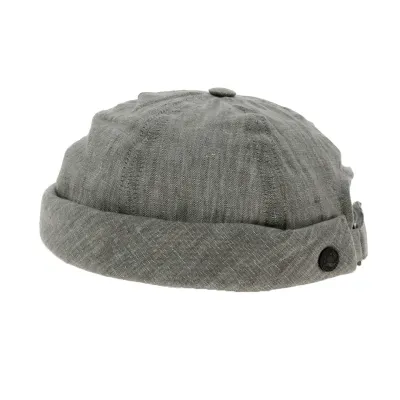Cooper Linen Docker Beanie Taupe - MTM Reference: 18250 | Chapellerie Traclet