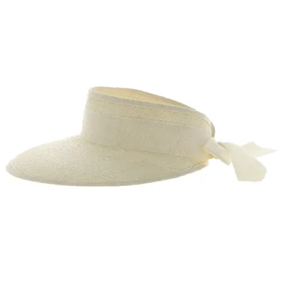 Bleached Panama Visor Cap - Traclet Reference: 6947 | Traclet Hat Shop