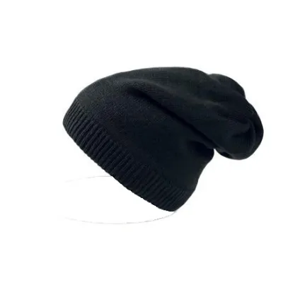 Black long slouchy beanie - Freeboard Reference: 7189 | Traclet Hat Shop
