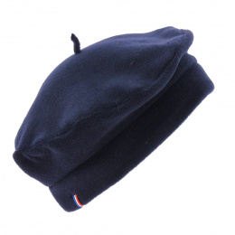 Navy Denise Polar Fleece Beret - Traclet