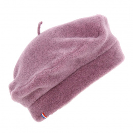 Lilac Denise Fleece Beret Made in France - Traclet