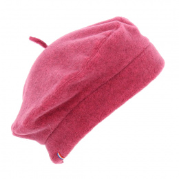Denise Rose fleece beret made in france - Traclet