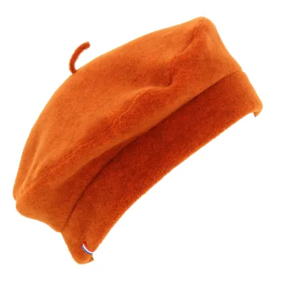 Polar Fleece Beret Denise Pumpkin - Traclet Reference: 13511 | Traclet Hat Shop