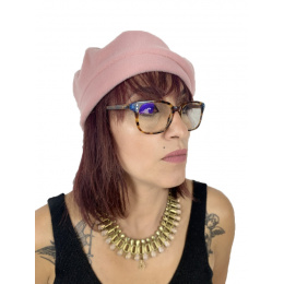 Denise Baby Pink Fleece Beret - Traclet