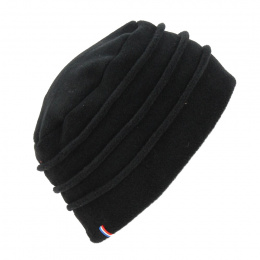 Colette Black Polar Fleece Beanie - Traclet