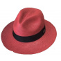 Panama Hat El Panecillo Raspberry