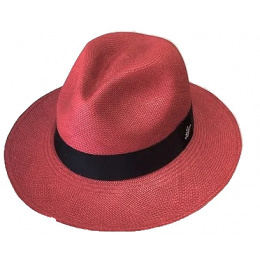 Panama Hat El Panecillo Raspberry
