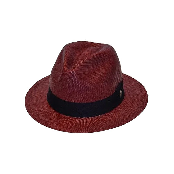 El Panecillo Burgundy Panama Hat