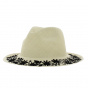Chapeau Panama Fleur Brodé - Traclet