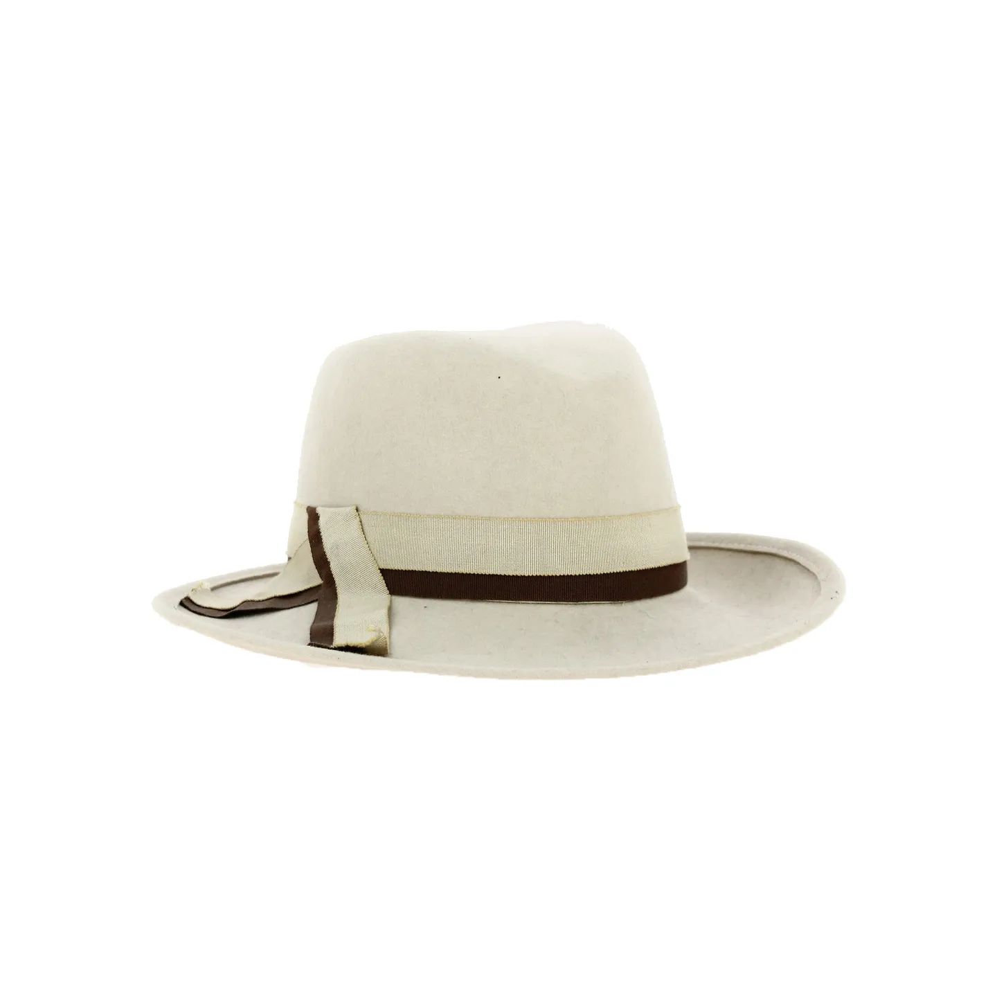 Chapeau Fedora Adèle Feutre Laine Beige - Traclet Reference : 18260 | Chapellerie Traclet