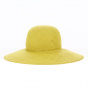 Yellow Pedra Panama Wide-Brimmed Hat - Traclet
